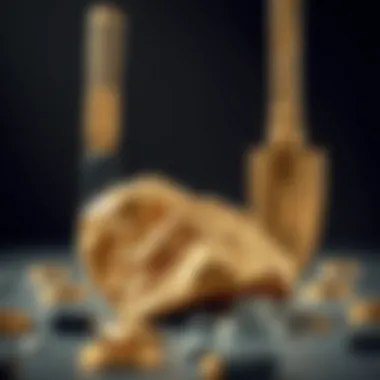 Tools and techniques used for identifying gold ore in the field