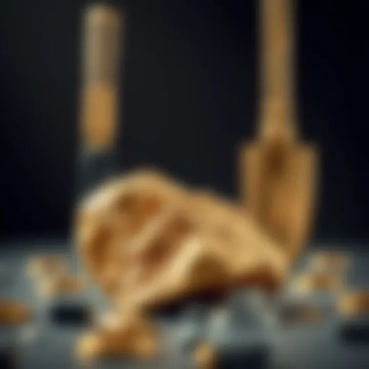 Tools and techniques used for identifying gold ore in the field