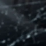 A close-up view of polished black granite showcasing its reflective surface and subtle flecks.