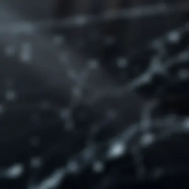 Polished Black Granite A close-up view of polished black granite showcasing its reflective surface and subtle flecks.