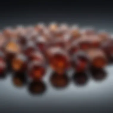 A collection of various colored andradite garnets highlighting the gem's diversity