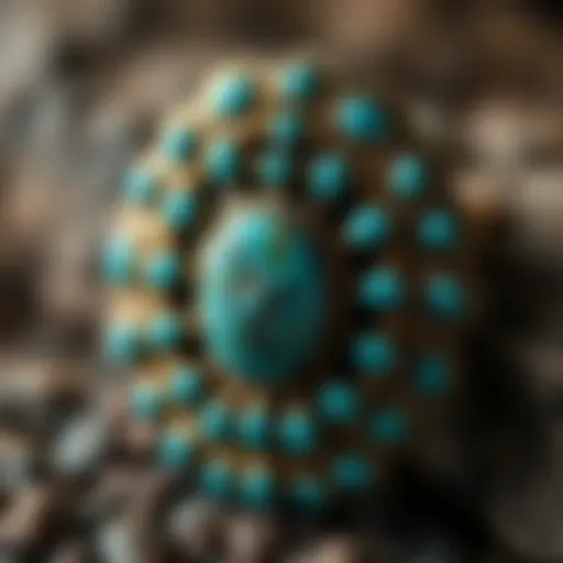 Intricate Craftsmanship in Antique Turquoise Jewelry Antique turquoise jewelry piece showcasing intricate craftsmanship