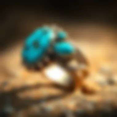 Historical representations of turquoise rings in cultural artifacts