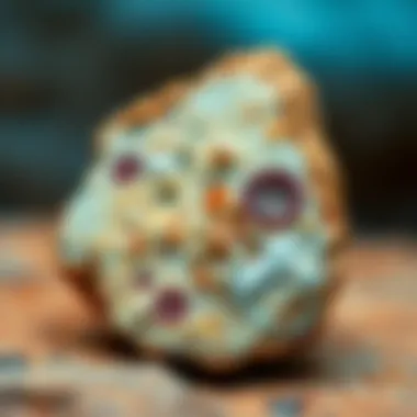 Natural Textures and Colors of Chiastolite Chiastolite specimen showcasing its natural textures and colors