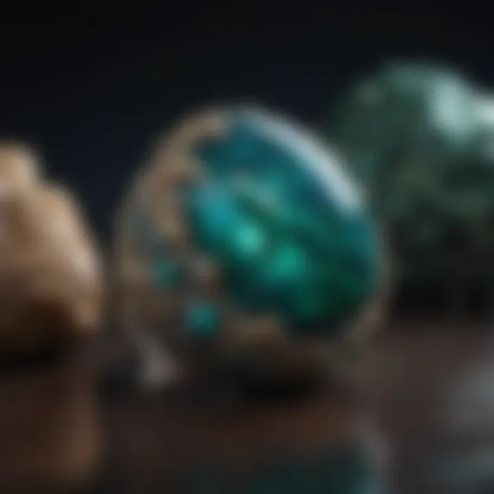 Artisan jewelry featuring chrysocolla, illustrating its aesthetic appeal and cultural significance.