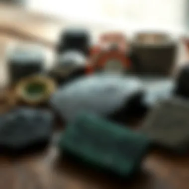 A collection of various shungite products