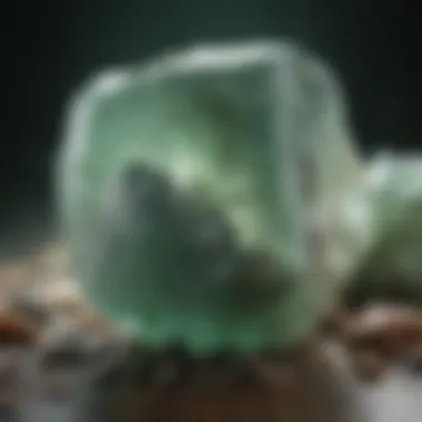 Polished green calcite showcasing its lustrous surface