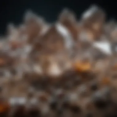 A historical timeline illustrating the significance of crystals in different cultures.
