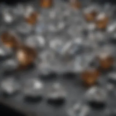 Diverse Uses of Diamonds in Culture and Industry An array of diamonds in various forms and uses