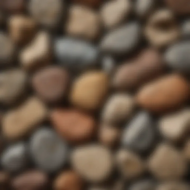 A detailed close-up of various rock types showcasing their textures and colors.