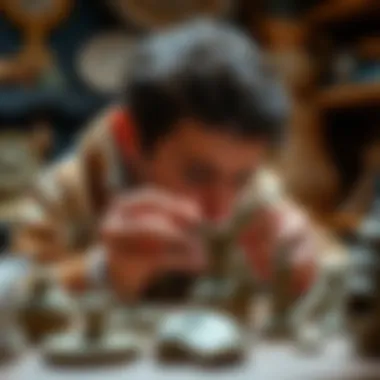 Artistry in Mold Detailing An artist carefully detailing a mold, showcasing precision and creativity.