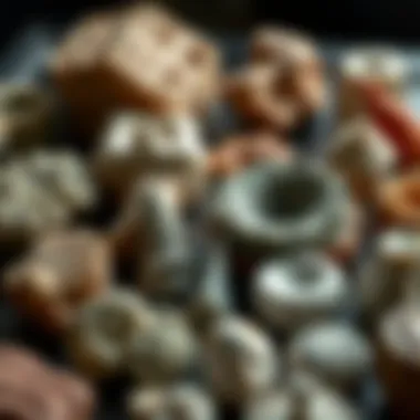 Diverse Molds for Artistic Creations A detailed view of different types of molds used in art and collectibles.