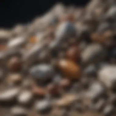 Varied Rock Types An assortment of rocks arranged by type and texture, showcasing their individual characteristics.