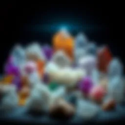 An exquisite collection of various crystals showcasing their natural beauty and diversity