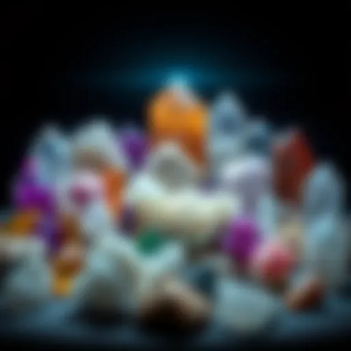 An exquisite collection of various crystals showcasing their natural beauty and diversity