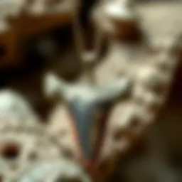 A beautifully crafted dinosaur tooth necklace showcasing intricate designs.