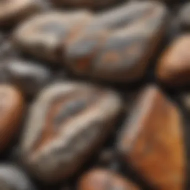 Metamorphic Rock Patterns A metamorphic rock sample revealing intricate patterns and formations