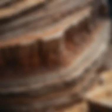 Sedimentary Rock Layers Sedimentary rocks illustrating distinct layers and fossil imprints