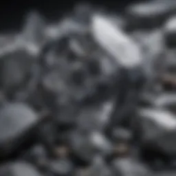 A stunning gray gemstone showcasing its unique texture and luster