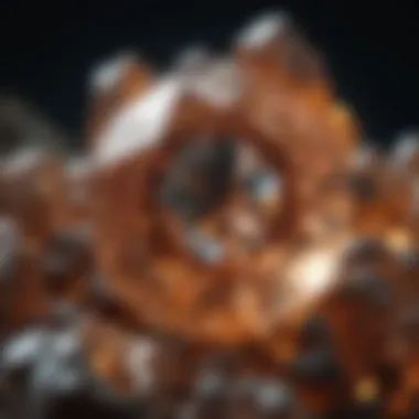Zircon Under the Microscope Microscopic view of zircon's crystalline structure