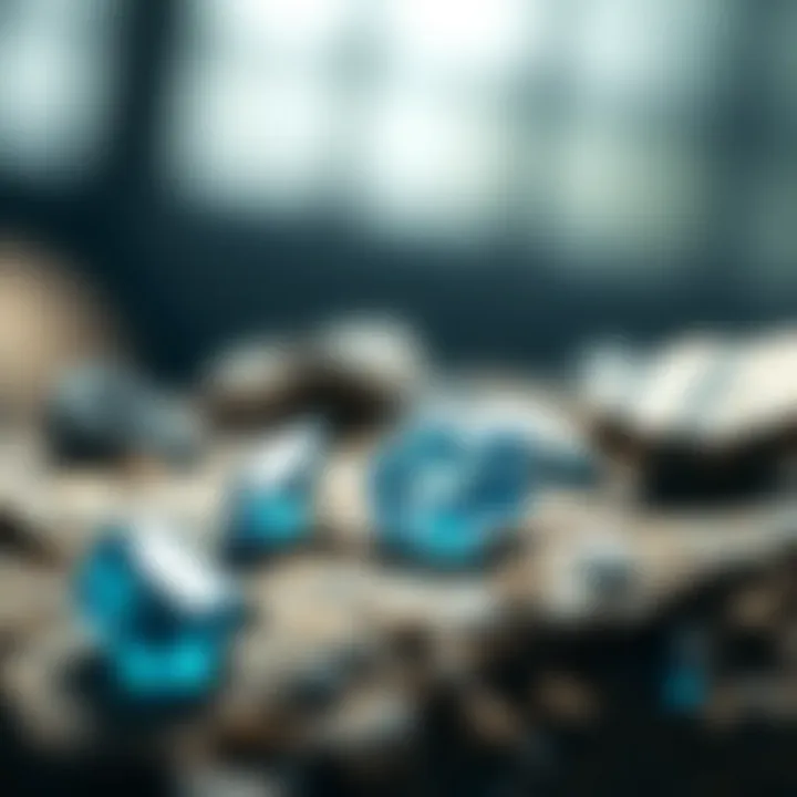 An infographic showing the geological origins and classifications of blue stones