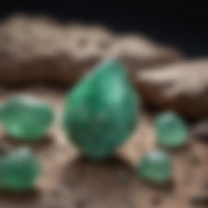 Etsy storefront showcasing chrysoprase collectibles