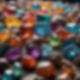 A stunning display of colorful gemstones found in Colorado