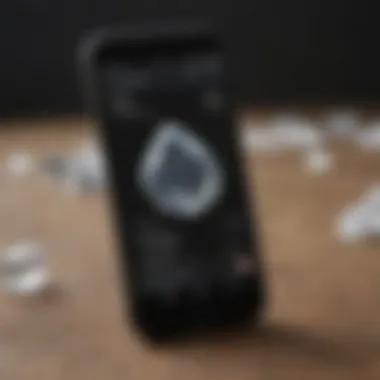 User-Friendly Crystal Identification App in Action A smartphone displaying a crystal identification app interface.