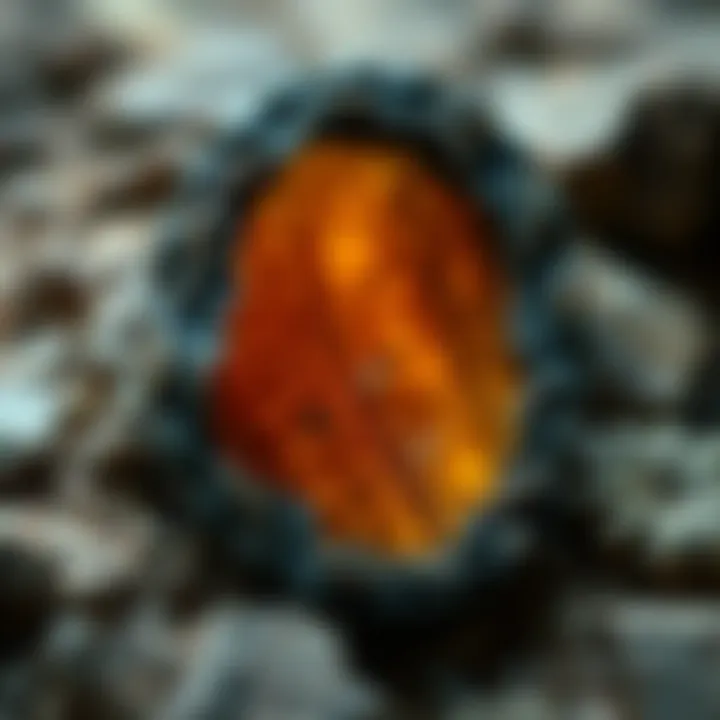 Intricate Textures in Dinosaur Bone Close-up of the intricate textures found within a dinosaur bone cabochon.