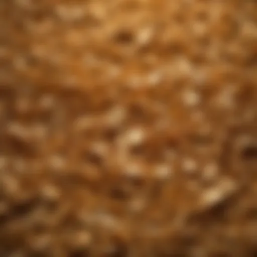 Glistening gold shavings showcasing their unique texture