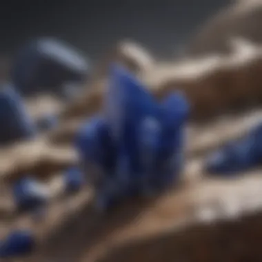 Geological Marvel: Lapis Lazuli Formation Mineral formation showcasing lapis lazuli