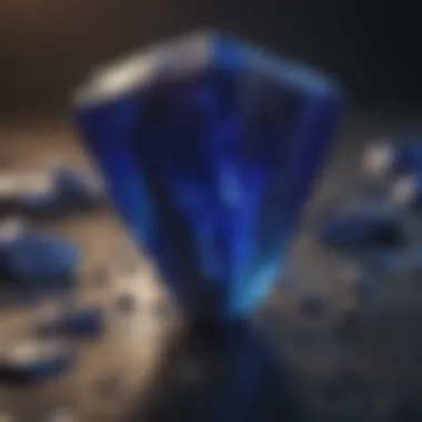 The Radiance of Lapis Lazuli Vibrant lapis lazuli stone reflecting light