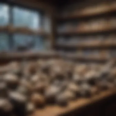 An inviting local shop showcasing a variety of rocks and stones for sale.