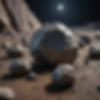 Scientific Analysis of Lunar Meteorites A scientific analysis setup used for studying the composition of lunar meteorites.