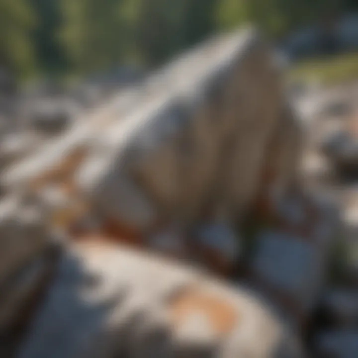 Granite formations showcasing North Carolina's geological diversity