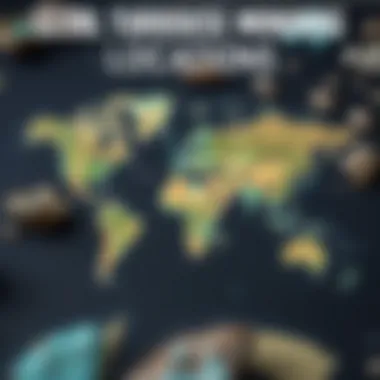 Global Turquoise Mining Locations Map highlighting prominent turquoise mining locations worldwide