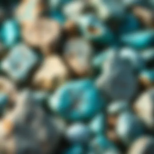 Natural Turquoise Variations Beautiful natural turquoise stones with varying shades