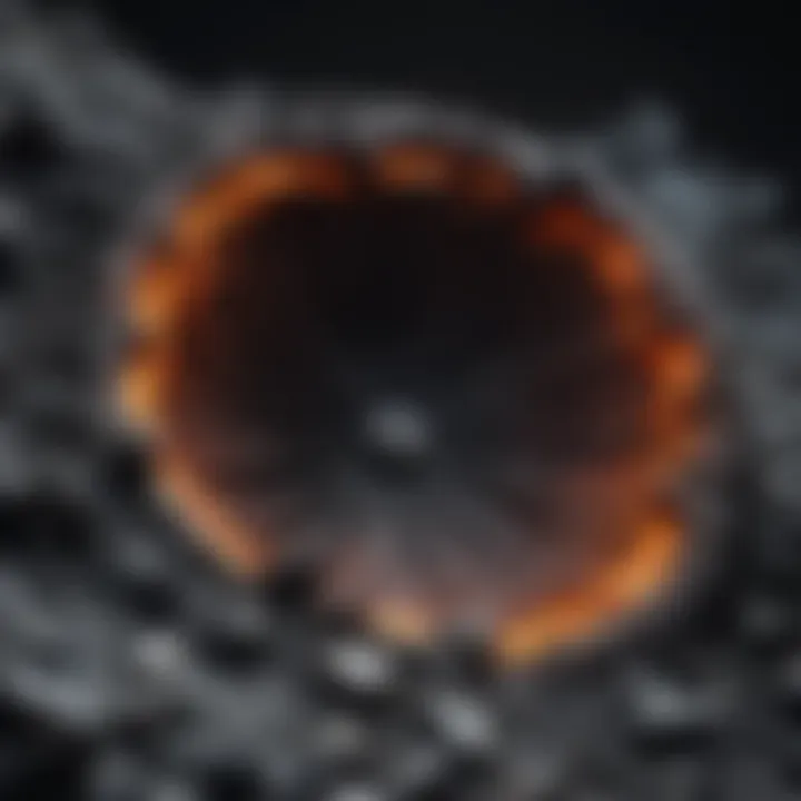 A geological cross-section illustrating volcanic activity and obsidian formation