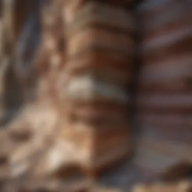 Sedimentary Rock Layers Sedimentary rock layers highlighting the stratification process