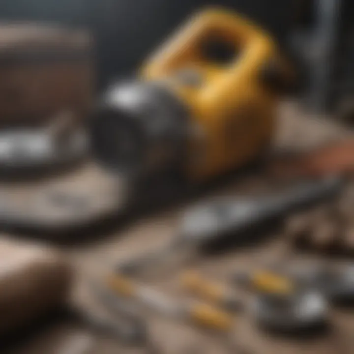 Safety gear and maintenance tools for rock saws