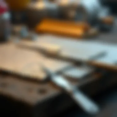 Tools for working with silver sheets