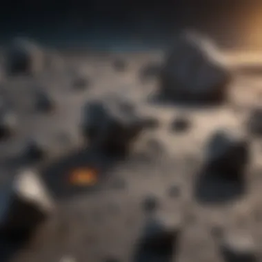 Formation Processes of Stony Iron Meteorites Illustration depicting the formation of stony iron meteorites in space