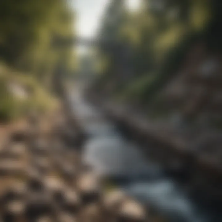 A vintage stream sluice illustration highlighting its design and function