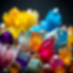 A stunning array of colorful crystals found in nature