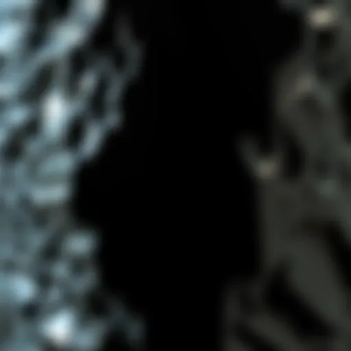 Close-up view of polished black glass-like rock showcasing its glossy surface