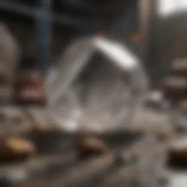 Quartz in Industrial Technology An industrial setting where quartz is utilized in advanced technology applications.