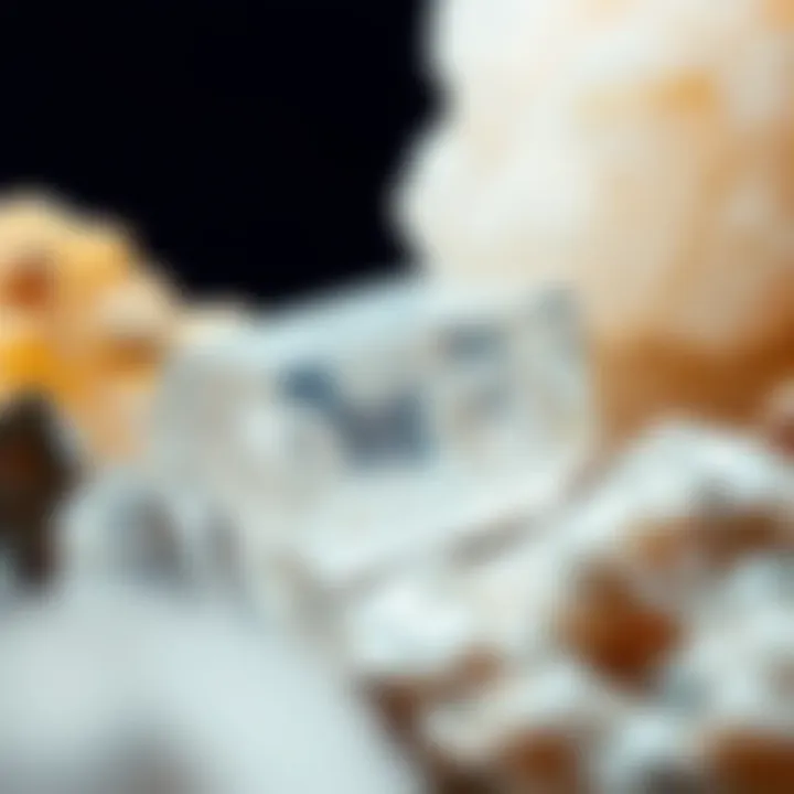 An artistic representation of quartz in various forms, highlighting its versatility in art and technology