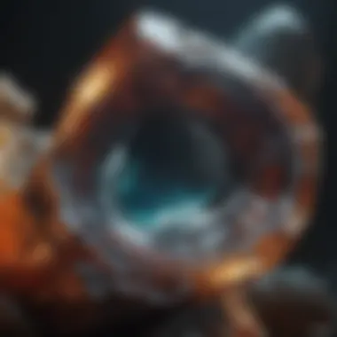 Detailing the Beauty Within An intricate close-up of a gemstone revealing its natural inclusions and brilliance.