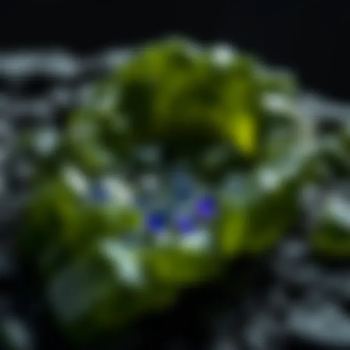 Formation of Moldavite from Meteorite Impact An artistic representation of moldavite's formation from a meteorite impact.