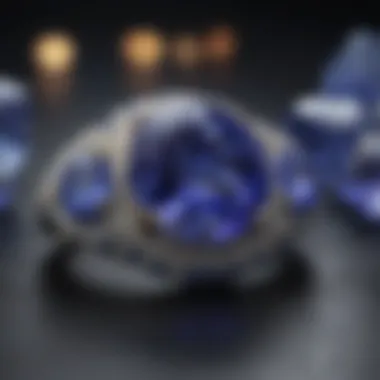 Market trends analysis visual of tanzanite jewelry